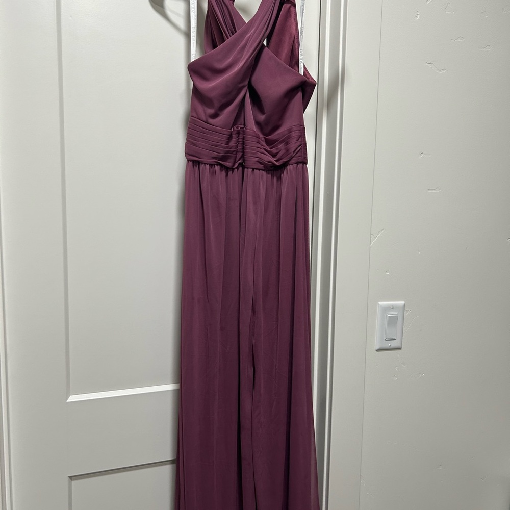 David's Bridal Plum Dress